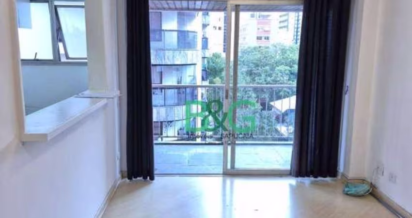 Apartamento com 1 dormitório para alugar, 45 m² por R$ 4.362/mês - Moema Índios - São Paulo/SP
