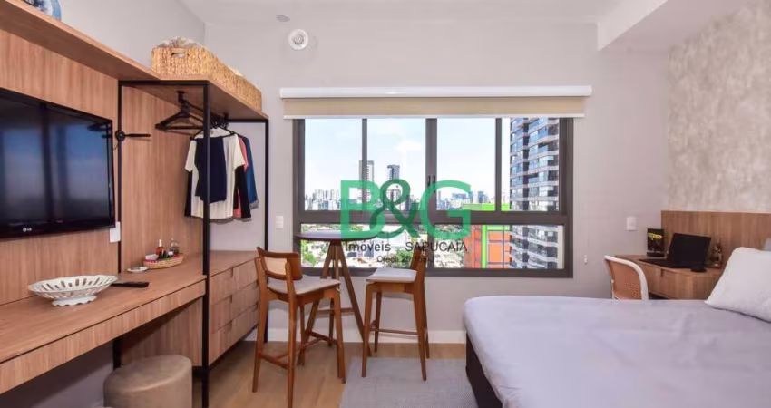 Studio com 1 dormitório à venda, 25 m² por R$ 490.000 - Campo Belo - São Paulo/SP