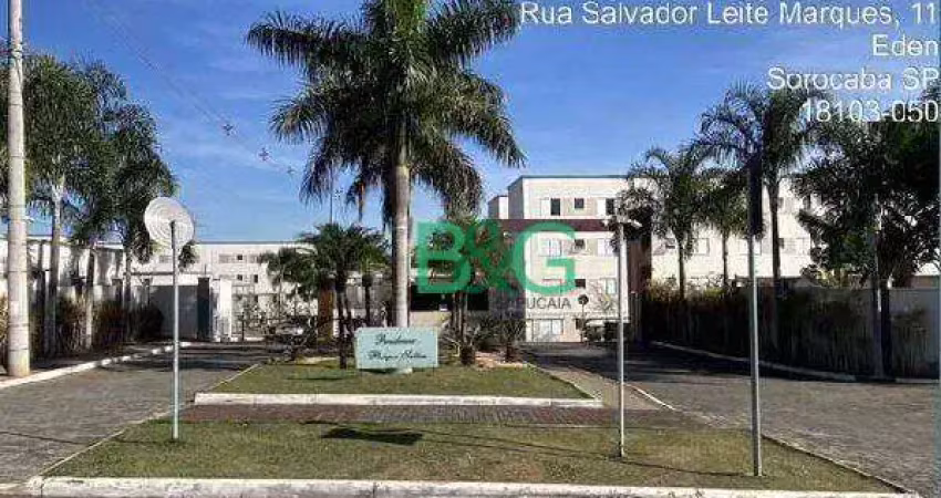 Apartamento com 2 dormitórios à venda, 42 m² por R$ 115.808,27 - Éden - Sorocaba/SP