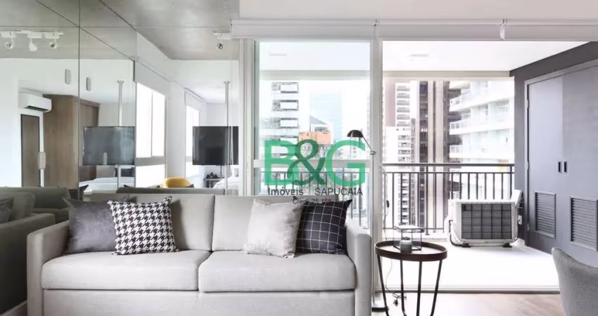 Apartamento com 1 dormitório para alugar, 63 m² por R$ 6.335/mês - Berrini - São Paulo/SP