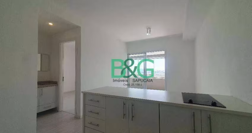 Apartamento com 1 dormitório para alugar, 45 m² por r$ 3.856/mês - barra funda - são paulo/sp
