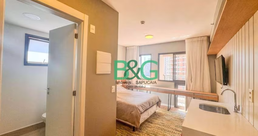 Studio com 1 dormitório para alugar, 21 m² por R$ 3.400,00/mês - Santo Amaro - São Paulo/SP