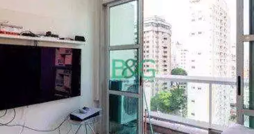 Apartamento com 1 dormitório à venda, 45 m² por r$ 594.000 - moema - são paulo/sp