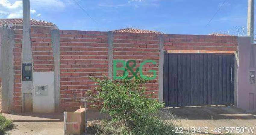 Casa com 2 dormitórios à venda, 58 m² por R$ 105.481,84 - Residencial Cidade Jardim  - Mogi Guaçu/SP