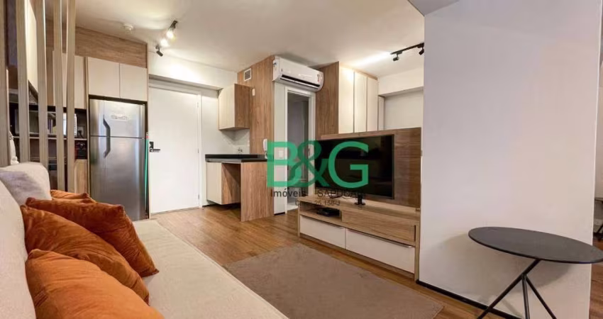 Apartamento com 1 dormitório para alugar, 35 m² por R$ 8.457,00/mês - Butantã - São Paulo/SP
