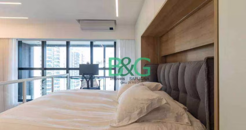Apartamento Duplex com 1 dormitório à venda, 69 m² por R$ 1.699.000 - Campo Belo - São Paulo/SP