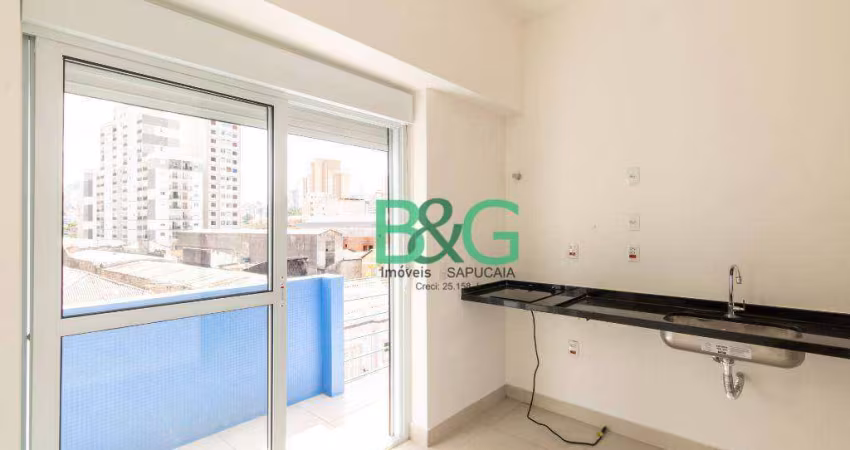 Studio com 1 dormitório para alugar, 38 m² por R$ 1.660,83/mês - Brás - São Paulo/SP