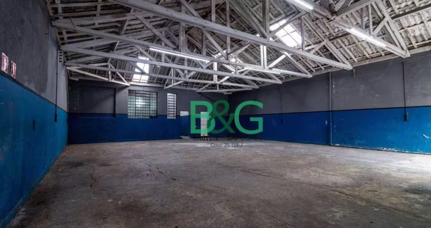 Galpão, 484 m² - venda por R$ 2.100.000 ou aluguel por R$ 109.320/mês - Ipiranga - São Paulo/SP