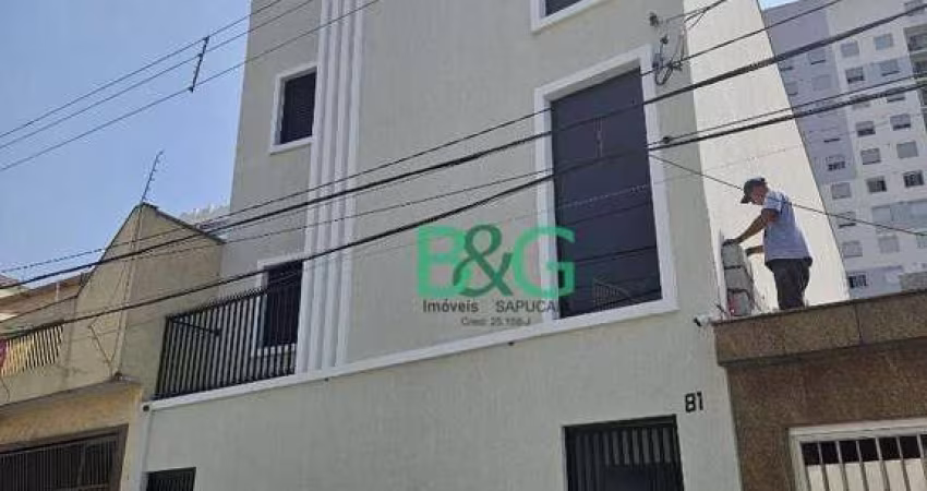 Apartamento com 2 dormitórios à venda, 37 m² por R$ 309.000 - Tatuapé - São Paulo/SP