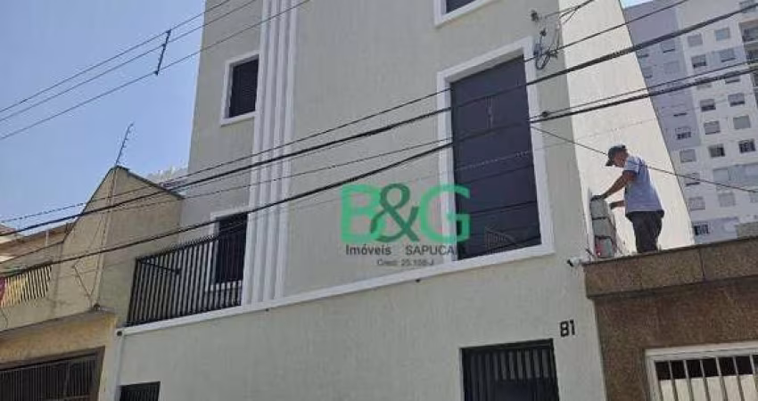 Apartamento com 2 dormitórios à venda, 37 m² por R$ 314.000 - Tatuapé - São Paulo/SP