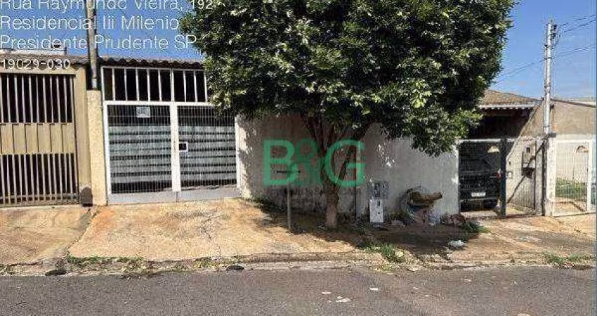 Casa com 2 dormitórios à venda, 70 m² por R$ 87.819 - Residencial III Milênio - Presidente Prudente/SP