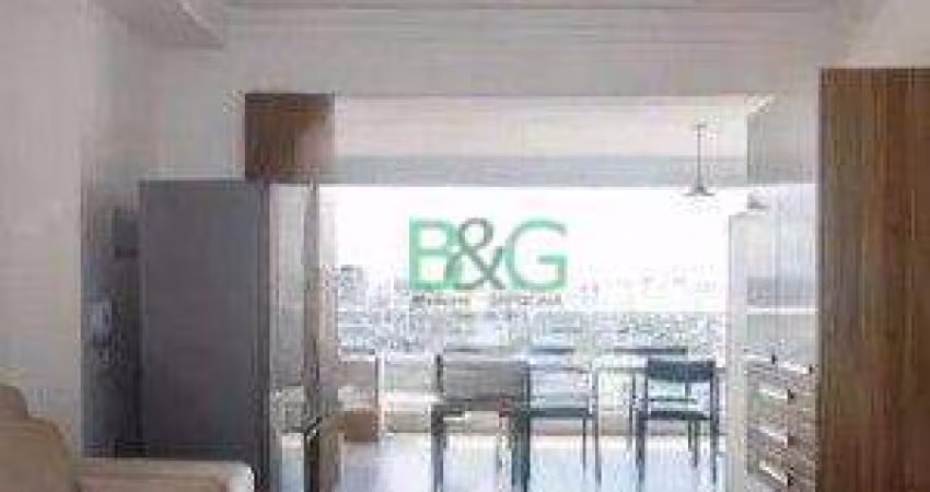 Apartamento com 1 dormitório à venda, 52 m² por R$ 859.000 - Brooklin - São Paulo/SP