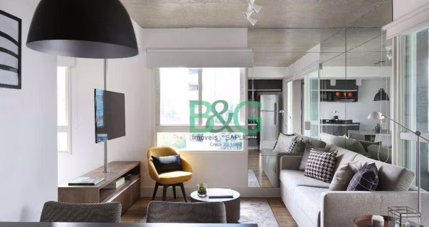 Apartamento com 1 dormitório para alugar, 63 m² por R$ 6.335,72/mês - Berrini - São Paulo/SP