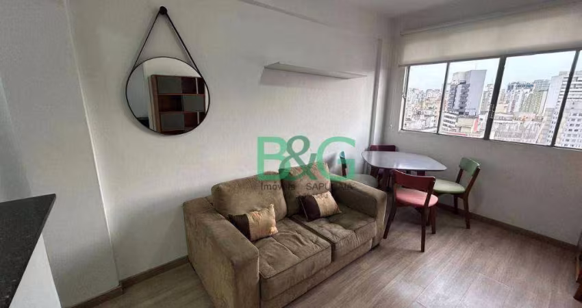 Apartamento com 1 dormitório, 45 m² - venda por R$ 303.000 ou aluguel por R$ 2.915/mês - Centro - São Paulo/SP
