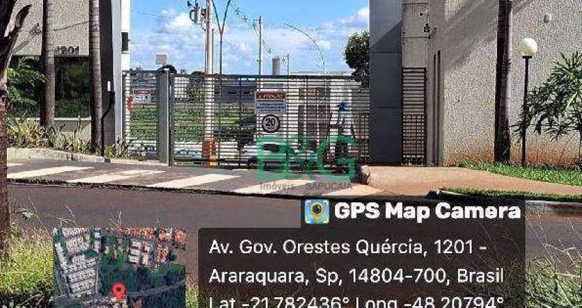 Apartamento com 2 dormitórios à venda, 39 m² por R$ 120.061 - Altos Do Jaraguá - Araraquara/SP