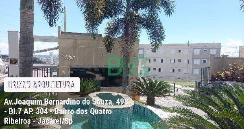 Apartamento com 2 dormitórios à venda, 38 m² por R$ 128.308 - Vila Nova Aliança - Jacareí/SP