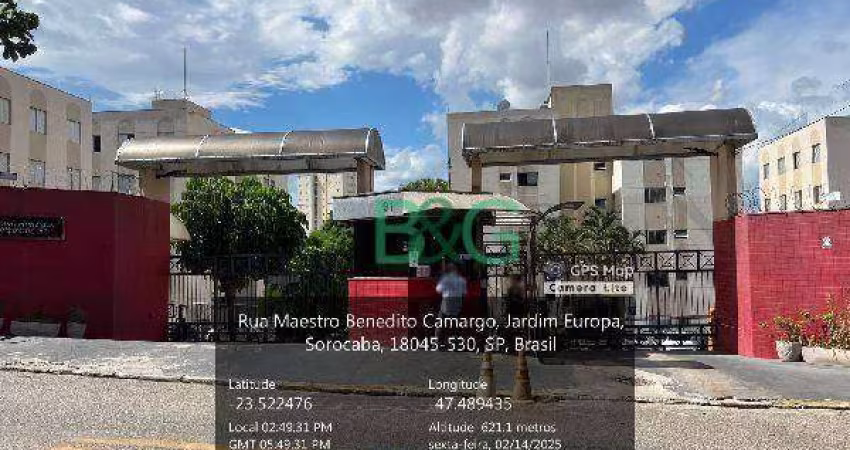 Apartamento com 2 dormitórios à venda, 39 m² por R$ 151.668 - Jardim Guadalajara - Sorocaba/SP