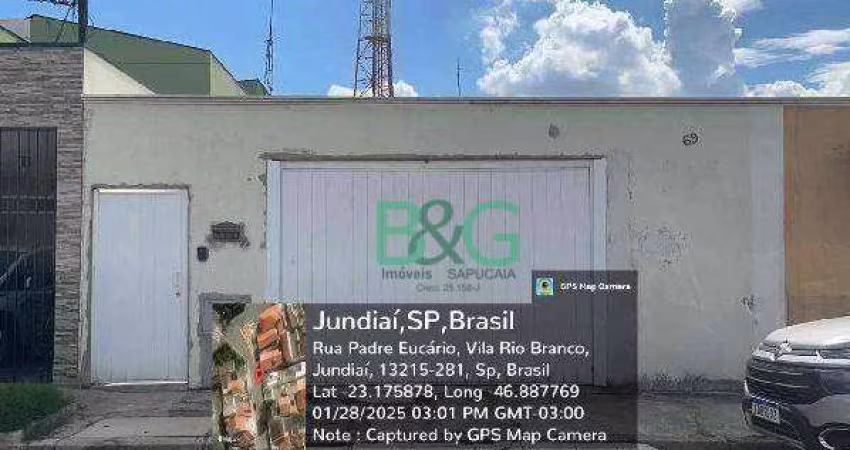 Casa com 2 dormitórios à venda, 188 m² por R$ 507.851 - Vila Rio Branco - Jundiaí/SP