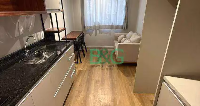 Apartamento com 1 dormitório para alugar, 24 m² por r$ 2.550/mês - mooca - são paulo/sp