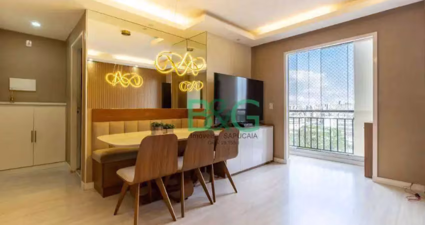 Apartamento com 2 dormitórios à venda, 52 m² por r$ 398.000 - vila arcádia - são paulo/sp