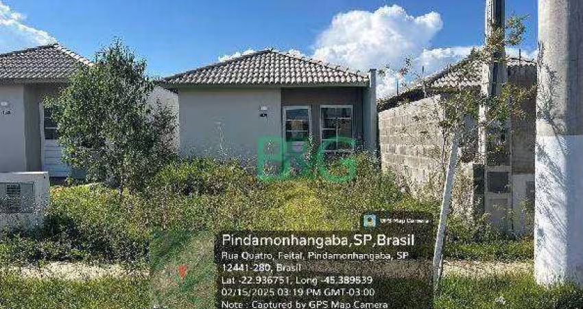 Casa com 2 dormitórios à venda, 44 m² por R$ 118.537 - Feital - Pindamonhangaba/SP