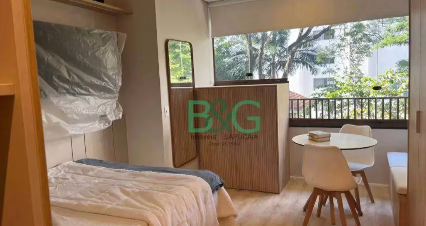 Studio com 1 dormitório, 25 m² - venda por r$ 600.000,00 ou aluguel por r$ 6.700,00/mês - campo belo - são paulo/sp