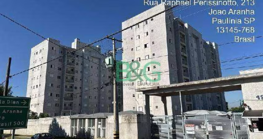 Apartamento com 2 dormitórios à venda, 46 m² por R$ 199.535 - João Aranha - Paulínia/SP