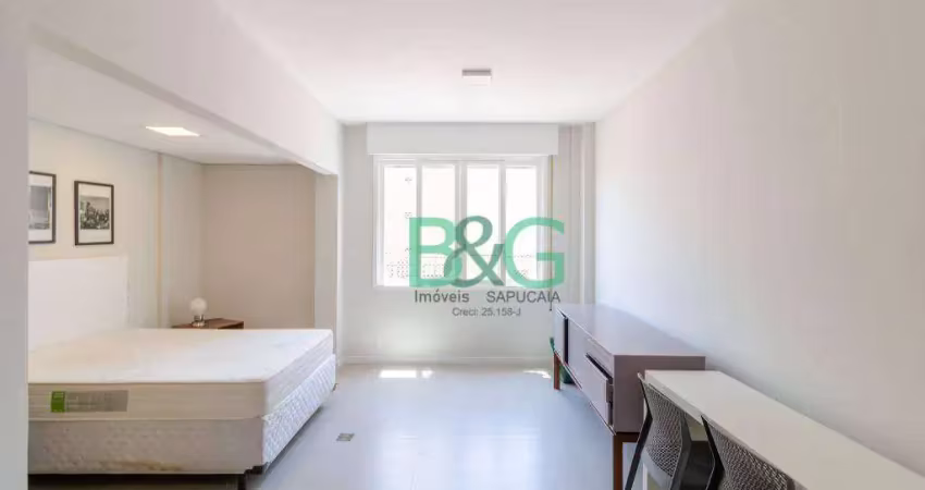 Studio com 1 dormitório para alugar, 30 m² por r$ 2.607,70/mês - vila buarque - são paulo/sp