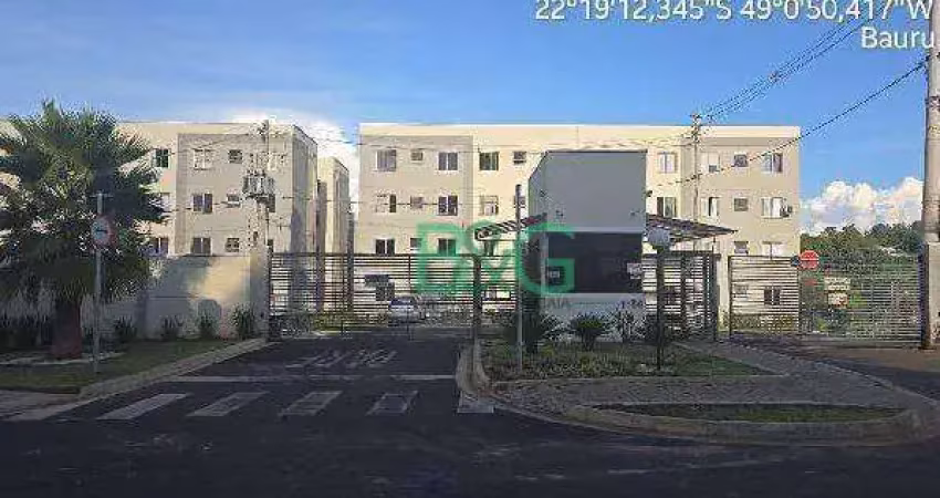 Apartamento à venda, 39 m² por r$ 122.503,49 - jardim country club - bauru/sp