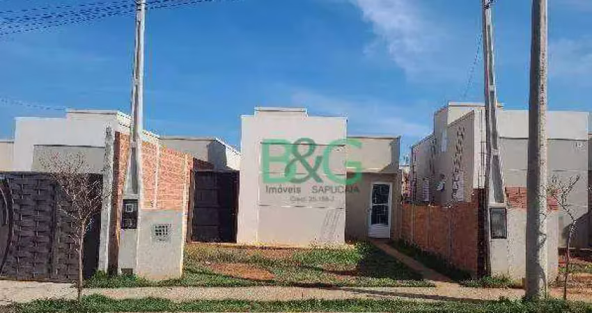 Casa com 2 dormitórios à venda, 45 m² por r$ 154.416 - florida - leme/sp