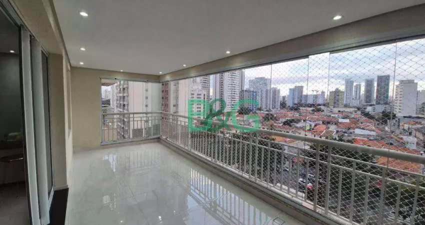 Apartamento com 3 dormitórios para alugar, 126 m² por r$ 9.108,95/mês - belenzinho - são paulo/sp