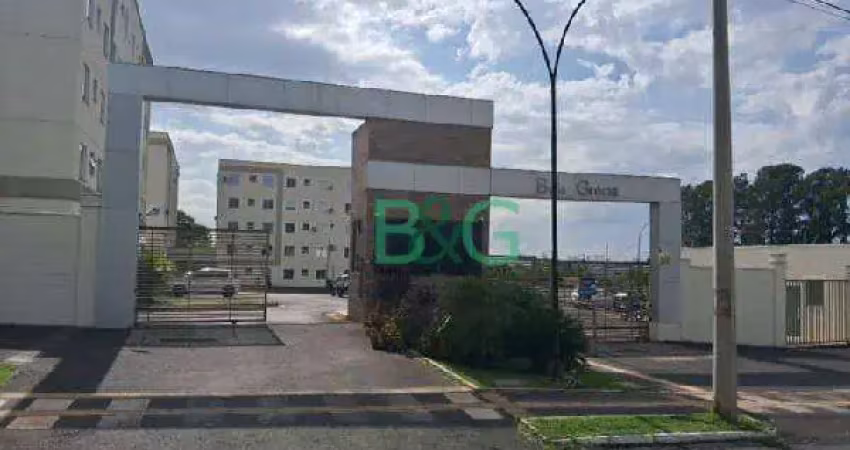 Apartamento com 2 dormitórios à venda, 39 m² por r$ 104.992,75 - residencial parque granja cecília b - bauru/sp