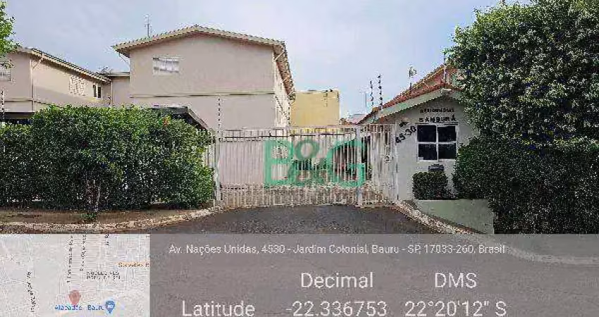 Apartamento com 2 dormitórios à venda, 72 m² por r$ 103.559,57 - núcleo residencial presidente geisel - bauru/sp