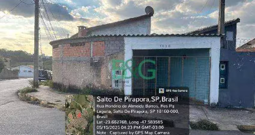 Casa com 2 dormitórios à venda, 68 m² por r$ 145.396,78 - terras de são joão - salto de pirapora/sp