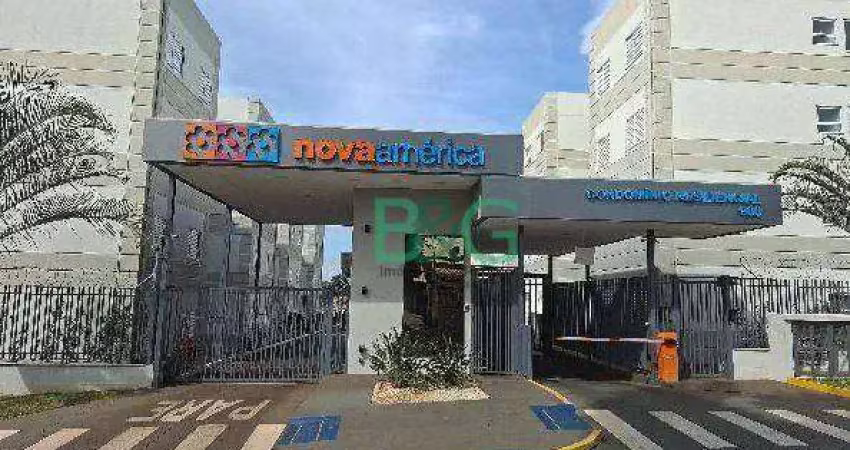 Apartamento com 2 dormitórios à venda, 49 m² por r$ 121.786,90 - jardim américa - araraquara/sp