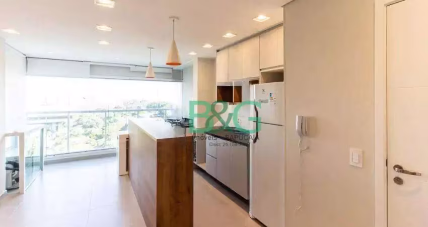 Apartamento com 1 dormitório à venda, 40 m² por r$ 799.000 - bosque da saúde - são paulo/sp