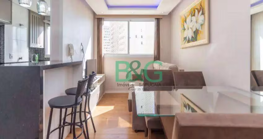 Apartamento com 2 dormitórios à venda, 43 m² por r$ 380.000 - lapa - são paulo/sp