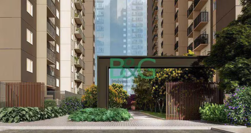Apartamento com 2 dormitórios à venda, 34 m² por r$ 293.823 - mooca - são  paulo/sp