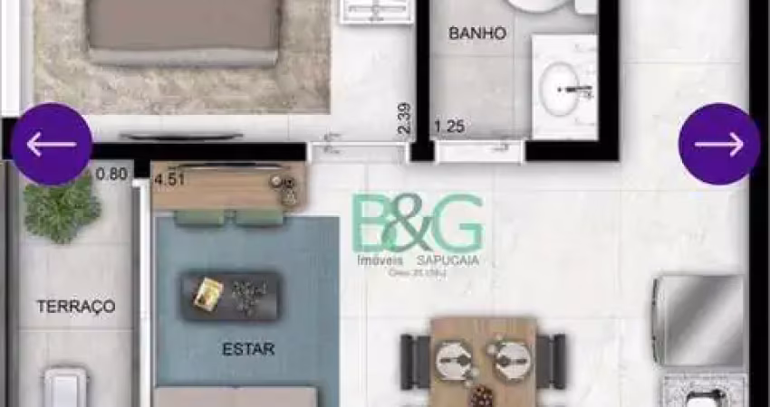 Apartamento com 2 dormitórios à venda, 40 m² por r$ 535.500 - barra funda - são paulo/sp