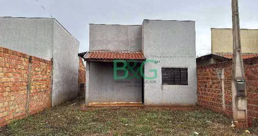 Casa com 2 dormitórios à venda, 59 m² por r$ 140.255 - jardim vitoria ii - canitar/sp