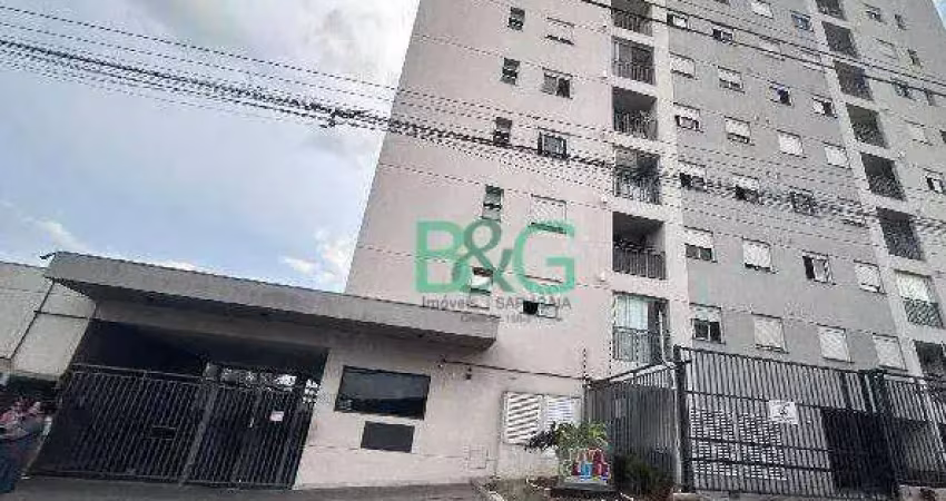 Apartamento com 2 dormitórios à venda, 46 m² por r$ 237.336 - jardim santo estêvão - carapicuíba/sp