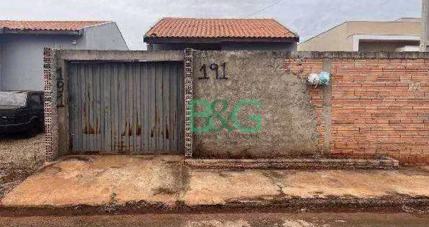 Casa com 3 dormitórios à venda, 53 m² por r$ 136.317 - residencial jardim alvorada - chavantes/sp
