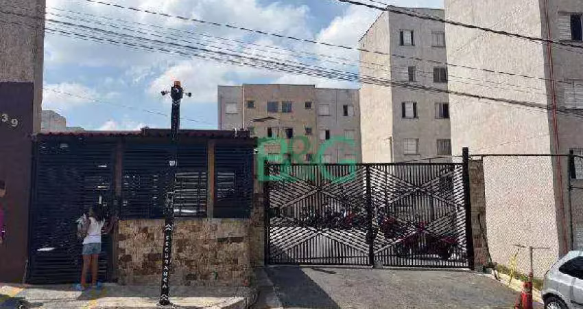 Apartamento com 2 dormitórios à venda, 49 m² por r$ 126.578 - jardim da laranjeira zona leste - são paulo/sp