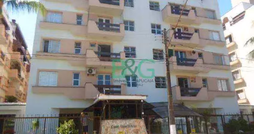 Apartamento com 1 dormitório à venda, 58 m² por r$ 249.149 - balneário cidade atlântica - guarujá/sp