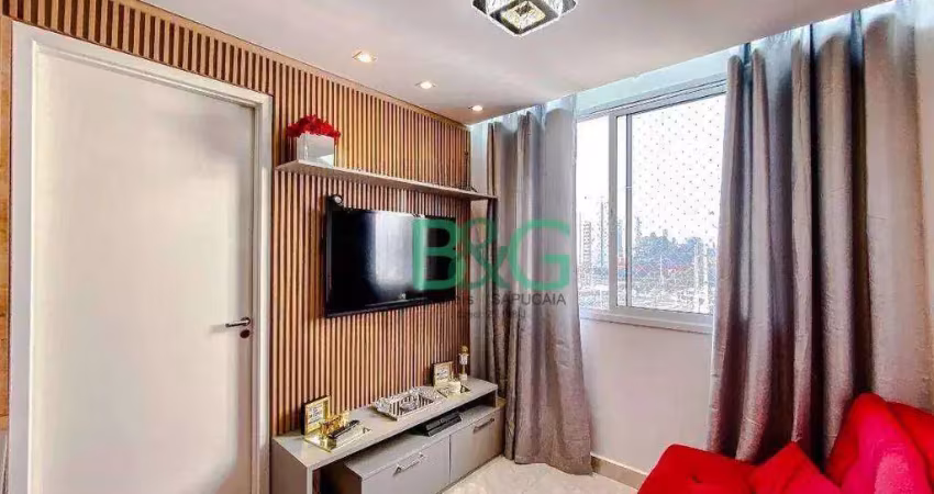 Apartamento com 2 dormitórios à venda, 36 m² por r$ 419.000 - tatuapé - são paulo/sp