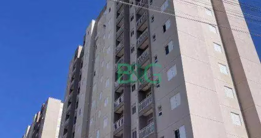 Apartamento com 2 dormitórios à venda, 47 m² por r$ 207.291 - chácara antonieta - limeira/sp