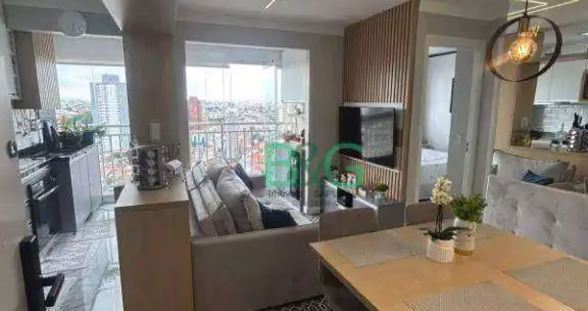 Apartamento com 2 dormitórios à venda, 45 m² por r$ 490.000 - vila prudente zona leste - são paulo/sp