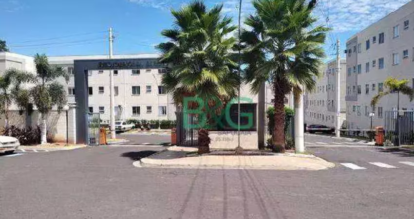 Apartamento com 2 dormitórios à venda, 39 m² por r$ 99.350 - jardim califórnia - marília/sp