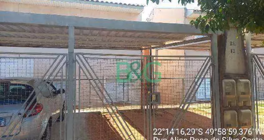 Apartamento com 2 dormitórios à venda, 42 m² por r$ 68.214,74 - fazenda santa madalena - marília/sp