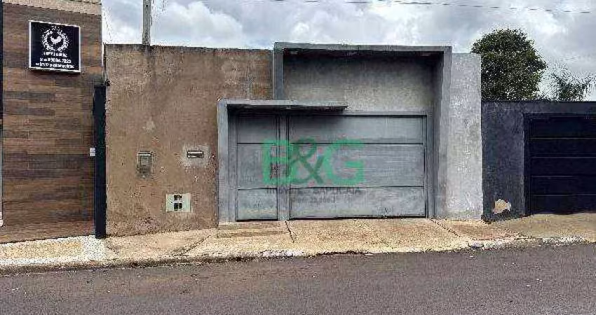 Casa com 2 dormitórios à venda, 82 m² por r$ 171.445,26 - jardim bela vista - pederneiras/sp